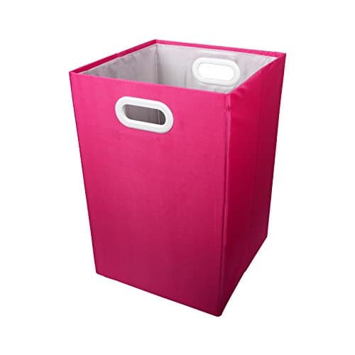 MNF Oxford Large Natural Laundry Hamper (Pink)