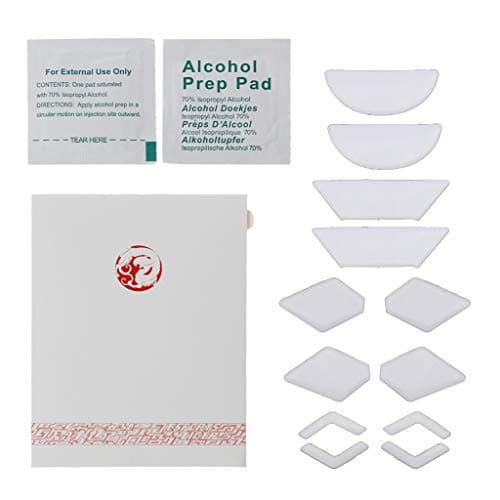 Mouse Skates,2 Sets/Pack Tiger Gaming Mouse Feet Mouse Skate for Logitech G900 White Teflon Mouse Glides Curve Edge