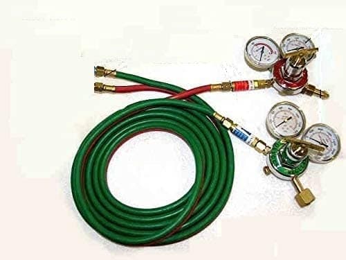 Lampwork, Glass Blowing, Oxygen/Propane Torch Regulator, Hose Kit, w/3 inch gauges