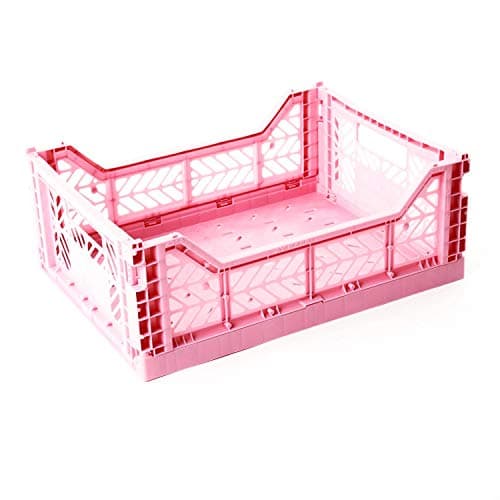 2 x AY-KASA - Midi-Box (Navy) Collapsible Storage Bin Container Basket Tote, Folding Basket Crate Container : Storage, Kitchen, Houseware Utility Basket Tote Crate