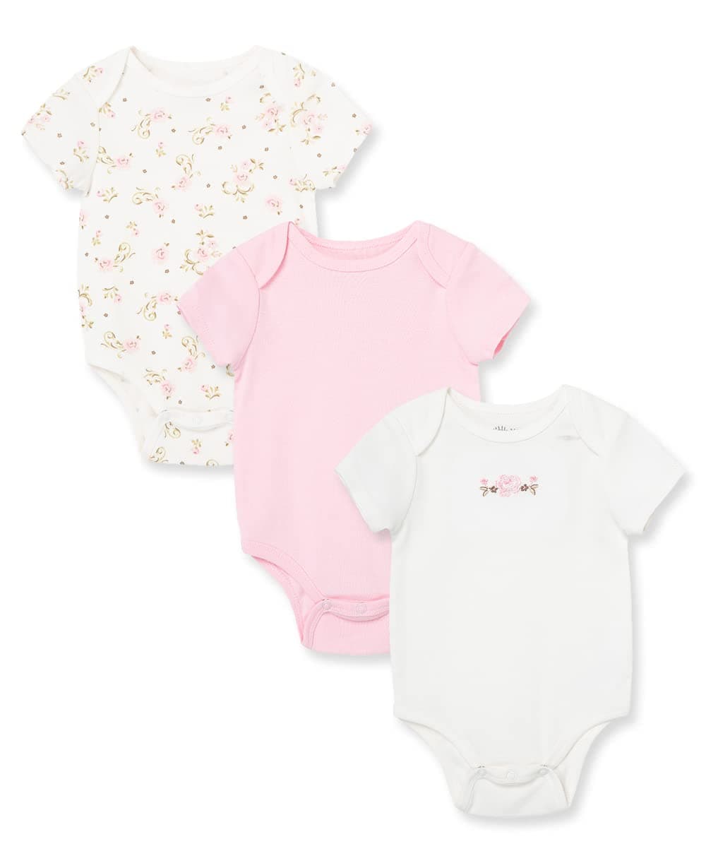 Little MeGirls' 3-Pack Bodysuits