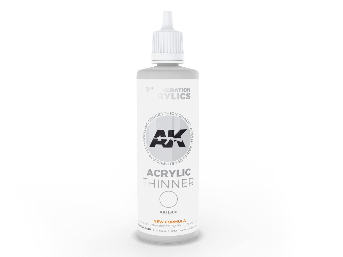 AK11500 | AK Interactive Ausiliari: ACRYLIC THINNER 100 ML 3rd Generation