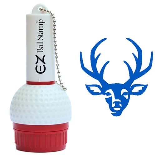 EZBallStamp Golf Ball Stamp - Blue Deer