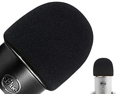 Windscreen Pop Filter Foam Cover for Blue Yeti USB Microphone Mic, Made of Premium Quality Material Blocks Unwanted Wind or Breathing Noise (Microphone not Included)