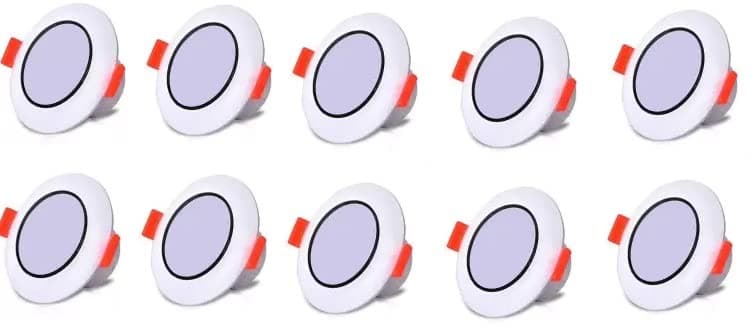 NIGHT STAR Light 3 Watt Warm White ( Yellow ) Deep Junction Light Ceiling Light / Downlight / Conceal Light 10 Pcs(Electricity)