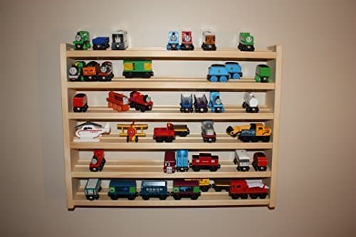 Ultimate - Thomas Train Wooden Storage Display Wall Rack Shelf Play Table Accessory Case for Brio Chuggington Melissa and Doug