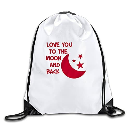 Love You To The Moon And Back Cool Drawstring Backpack Drawstring Bag