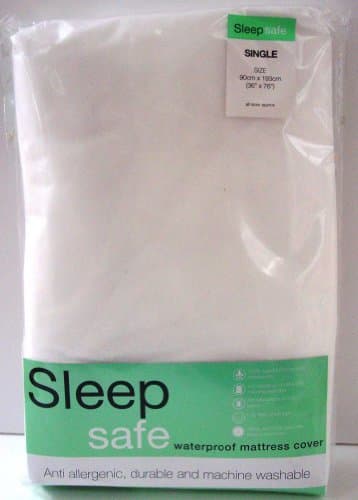 Sleep Safe Single Waterproof Mattress Protector 90cm x 193cm