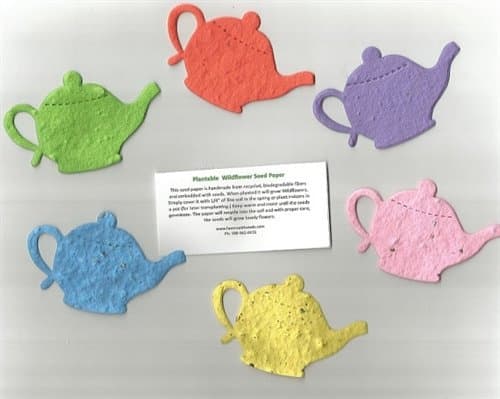 Econobag of 30 Medium Plantable Teapot Seed Shapes
