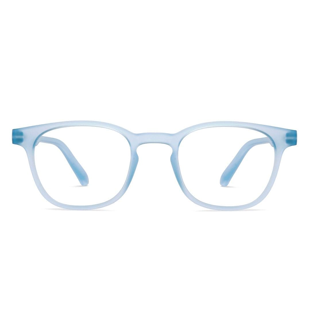 Lenskart | Zero Power Bluecut & Antiglare Computer Eyeglasses | Full Rim Square Shape | As Seen On Shark Tank | For Men & Women | Small | LB E14058-N