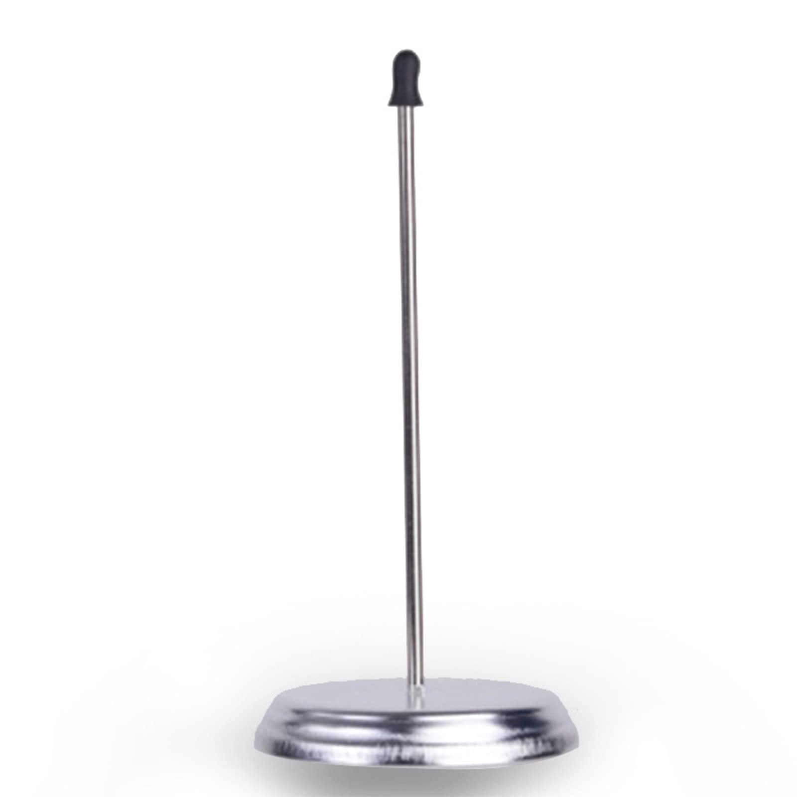 Receipt Holder Ticket Spike Silver Metal Pole Receipt Fork Bill Note Memo Holder Spike with Round Base for Restaurant Kitchen Hotel Office