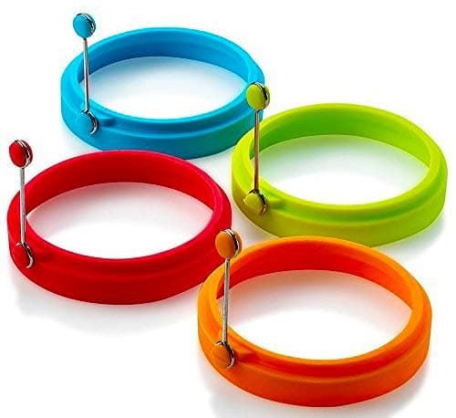 BonBon 4Pc Egg Ring Round Non Stick 3.25" Mold Pancake Breakfast Cooking Kitchen