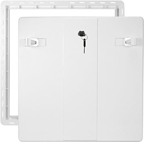 Access Panel 500x500mm 20x20inch Key Lock WHITE ASA Plastic Loft Hatch