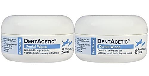 DentAcetic 25 Count Dental Wipes 2 Pack