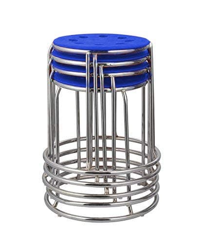 Seat Chacha ® DISC fix Visitor Home Office Stool (Blue, Set of 4) ISO & BIFMA Certified