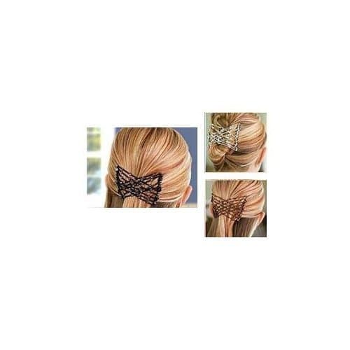 Knights Edge Magic Combs EZ Stretchy Beaded Hair Comb - Silver
