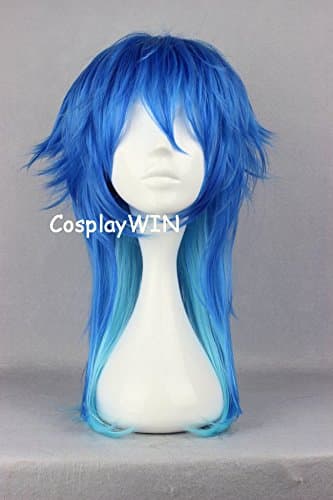 DRAMAtical Murder DMMd Seragaki Aoba 60cm Drak Blue mixed Light Blue Hair Wig