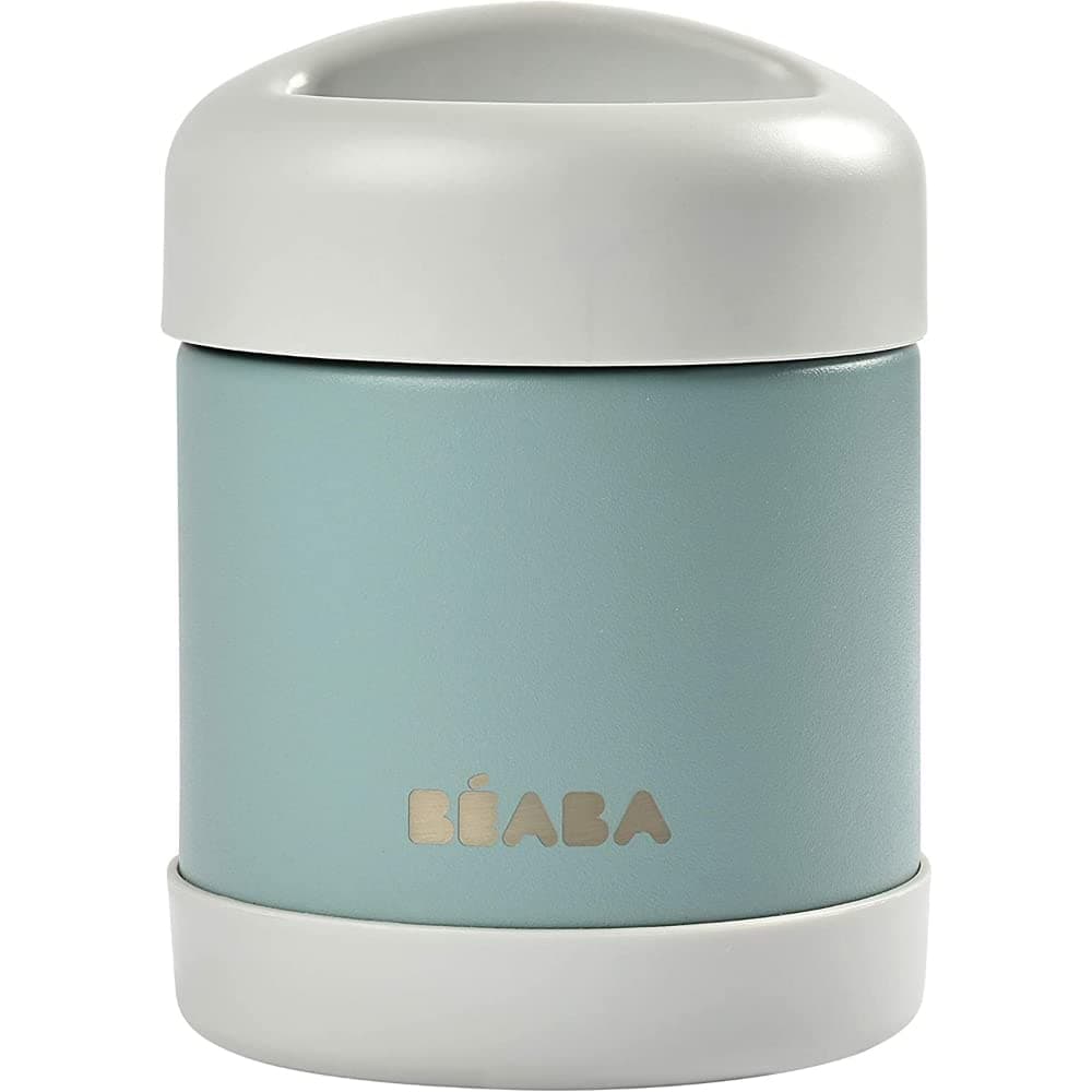 BEABA Stainless Steel Isothermal Portion 300 ml (Light Mist/Eucalyptus Green)