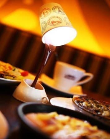 Cookids Creative Pouring Coffee Design LED Light Desk Lamp