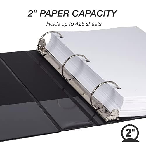 Samsill Value View Binder, 2-Inch, Black (18560)