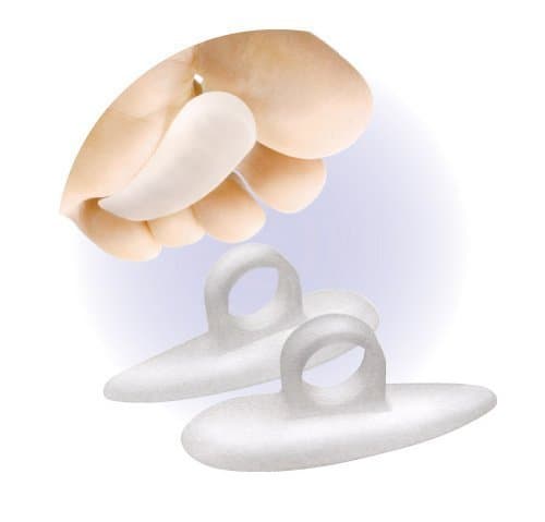 Gelx All Gel Toe Support Prop | Custom Shaped for Each Toe & Foot | Medium Right (2nd-3rd / 3rd-4th Toes)