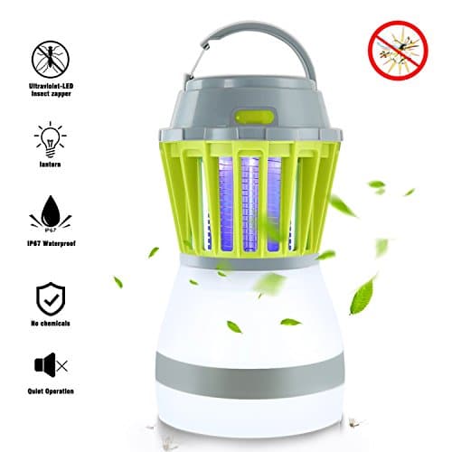 GUSTYLE 2-in-1 Camping Lantern Tent Light IP67 Rainproof Charge via USB for Outdoors Emergencies