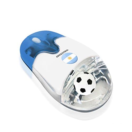 Soccer Gift 2.4G Wireless Mouse with USB Nano Receiver Optical Durable Comfortable, Ball in Liquid Spanish La Liga, Barcelona Logo, Computer PC Laptop Futbol Fan Unique Uncommon Gaming(Barcelona)