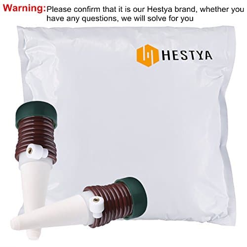 Hestya 10 Pack Plant Watering Stakes Automatic Devices Plant Self Drip Irrigation Slow Release Indoor Outdoor Terracotta Water Spikes for Potted Plants Flower (Black Base)