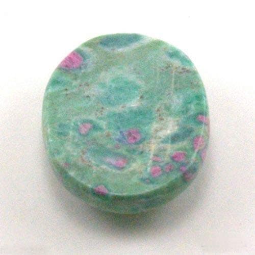 Ruby Fuchsite Worry Stone (Thumb Stones, Palm Stones) - for use in Meditation and Enhance Psychic Awareness.