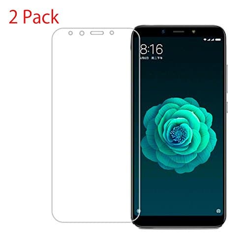 Xiaomi Mi A2 Screen Protector, Morimoku 9H Hardness HD Clear Bubble Free Installation High Responsivity Tempered Glass Screen Protector Xiaomi Mi A2 Phone(Clear)(2pack