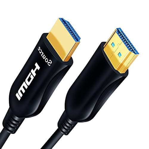 Shuliancable Fiber Optic HDMI Cable, HDMI Optical Cable Support 4K@60Hz/4:4:4 HDR HDCP High Speed 18Gbps HDMI Lead (16Ft/5M)