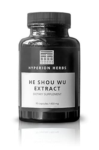 He Shou Wu Extract 90cap - ORGANIC - Hyperion Herbs - 16:1 Concentration - Potent Gray Hair + Anti Aging Tonic - Fo-Ti Extract