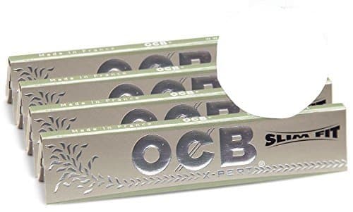 4 OCB Premium X-PERT Cigarette Rolling Papers Packs (32 Paper Leaves Per Pack) + Limited Edition Beamer Smoke Sticker
