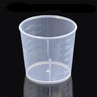 10pcs 30ml Plastic Liquid Measuring Cups Transparent Clear Plastic Graduated Kitchen Cooking Medicine Measure Tool