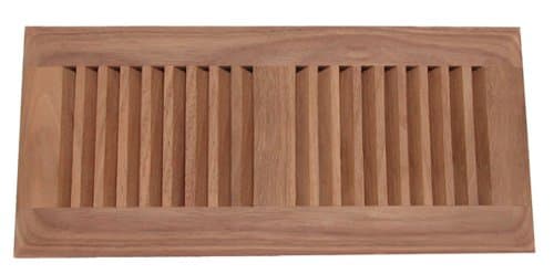 Walnut Hardwood Floor Vent 4 X 10 Drop-in Insert Unfinished