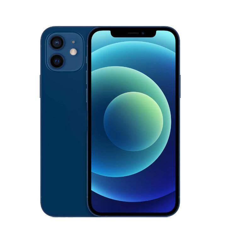 Original Back Glass Replacement for iPhone 12 All Carriers with Pre-Installed Adhesive and Repair iPhone 12 Tool (Blue)