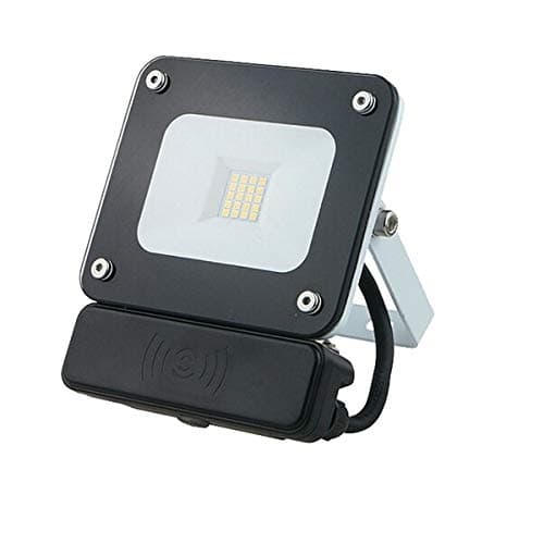 werden Projector – Glass IP65 10 W LED Cold Light Black with Microwave Sensor