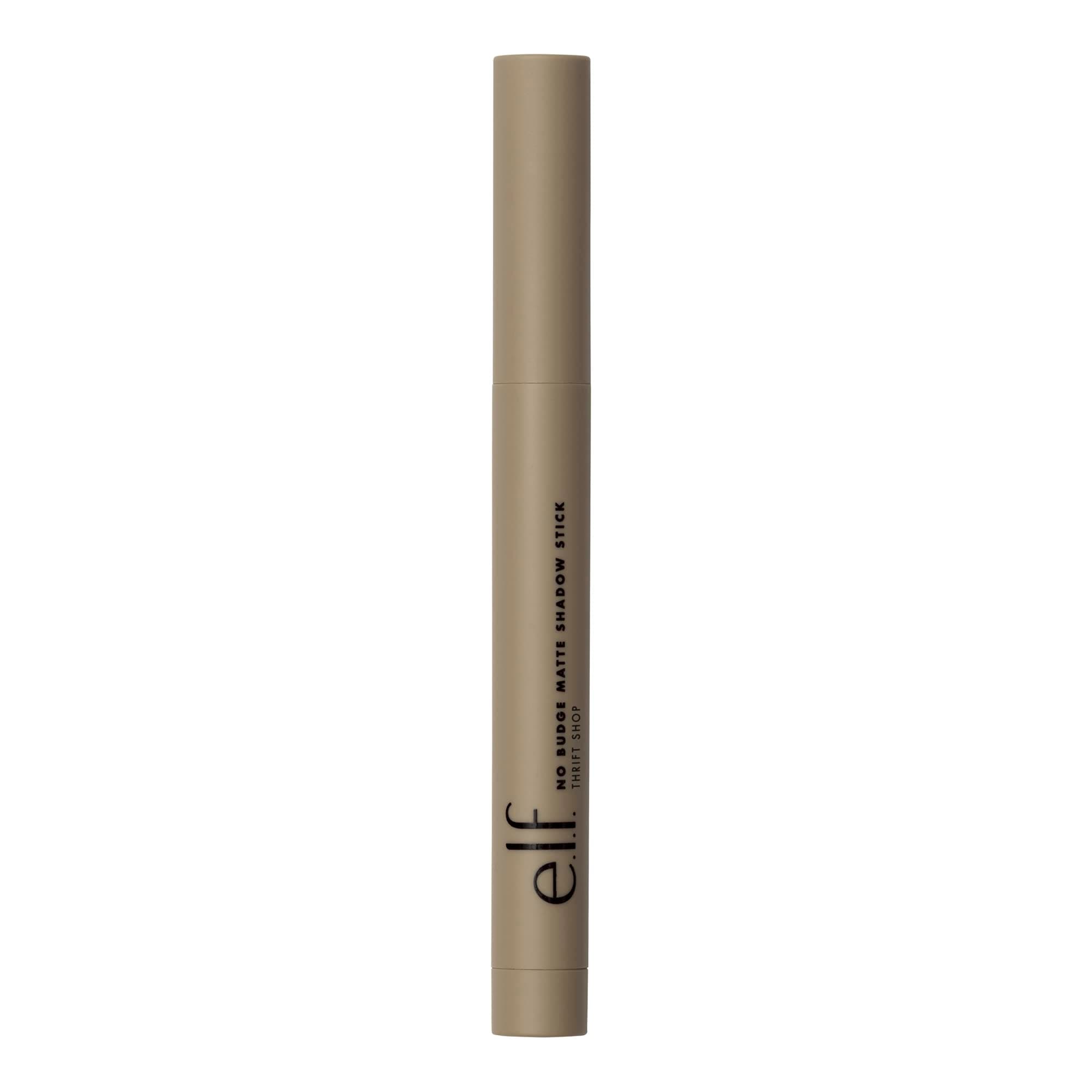 e.l.f. No Budge Matte Shadow Stick, One-Swipe Cream Eyeshadow Stick, Long-Wear & Crease Resistant, Matte Finish, Vegan & Cruelty-Free, Trift Shop