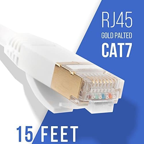 RJ45 Cat7 Network Ethernet Cable - 15 Feet (4,5m)