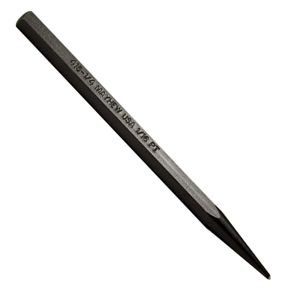 Tools 24005 Center Punch, 1/16" - 1.5 mm x 4", Black Oxide Finish