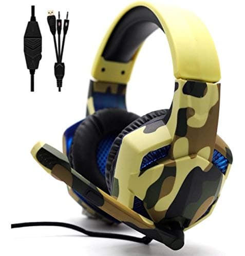 Komc G306 Gaming Headset with USB Microphone and LED