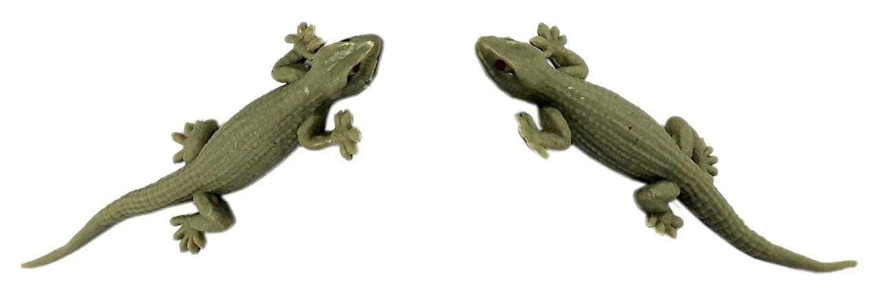 Real Looking Rubber Lizard Toy (Pack of 2)