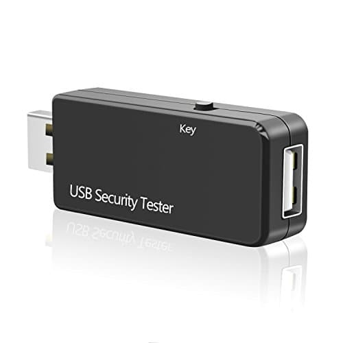 USB Tester, Unibeauty USB Digital Power meter Hub LCD Charging Capacity & Voltage & Current Detector Meter Digital Multimeter, Black