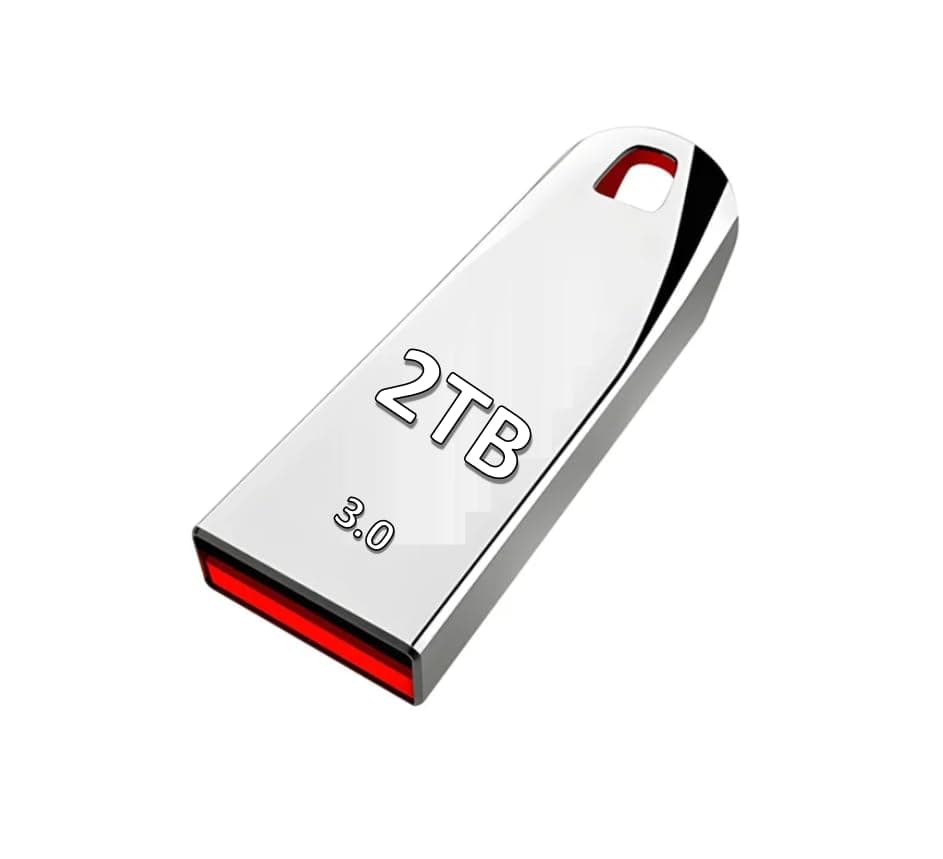 USB 3.0 Flash Drives High Speed Metal Pendrive 2TB,1TB 512GB Portable USB Drive Waterproof Memory Usb Flash Disk (Black, 2TB)