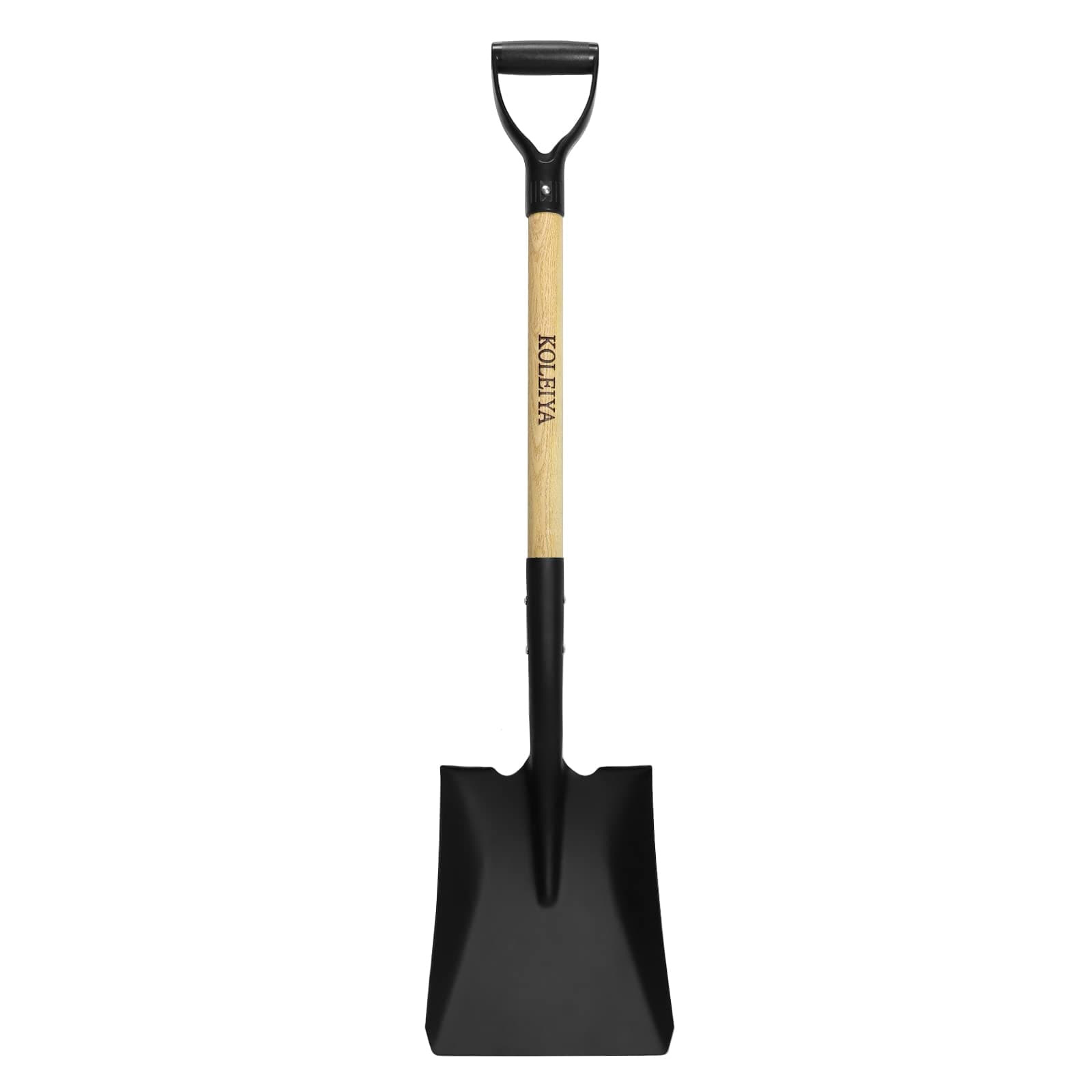 Flat Shovel,Transfer Shovel with D Handel and Heavy Duty Square Head for Landscaping,Gardening,Construction,Snow Shoveling and Yard Work,41-Inch,Metal+Wooden
