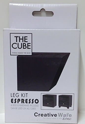 The Cube Leg Kit-Espresso, 4 Legs & Hardware
