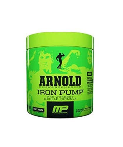 Arnold schwarzenegger Iron Pump Pre-Workout Muscle Formula, Fruit Punch, 4.23 Oz