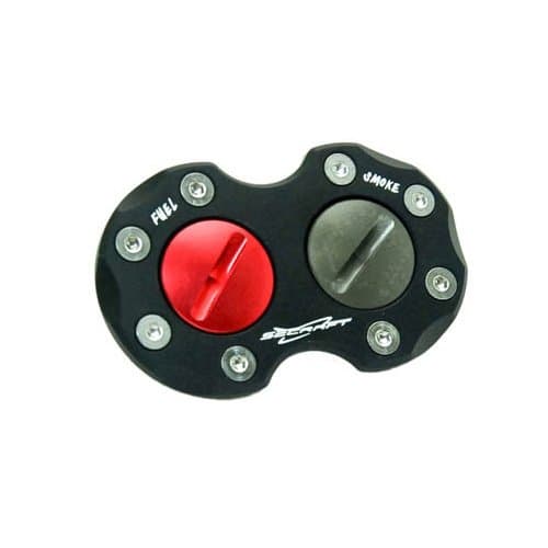 Secraft Aluminium V2 Double Fuel/Smoke Dot (Black)