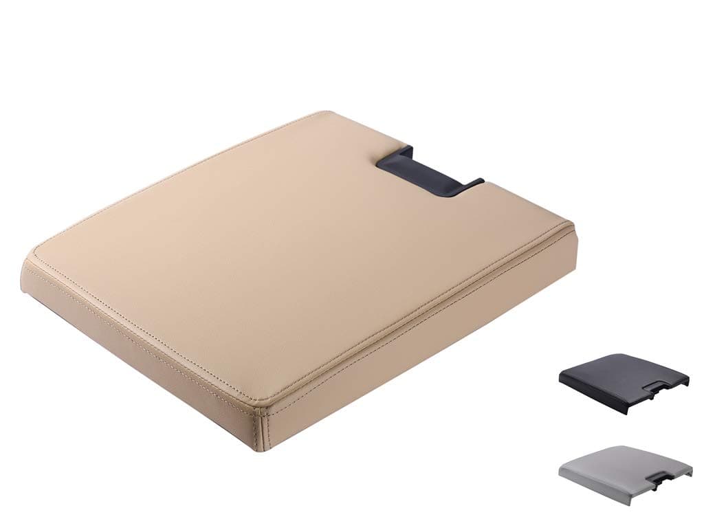 Center Console Lid Kit with Latch for 2007-2013 Chevy Tahoe/Avalanche/2008-2014 Silverado/GMC Yukon(XL)/Sierra 1500/2500/3500 Center Console Cover Repair Kit OEM 20864151(Tan)