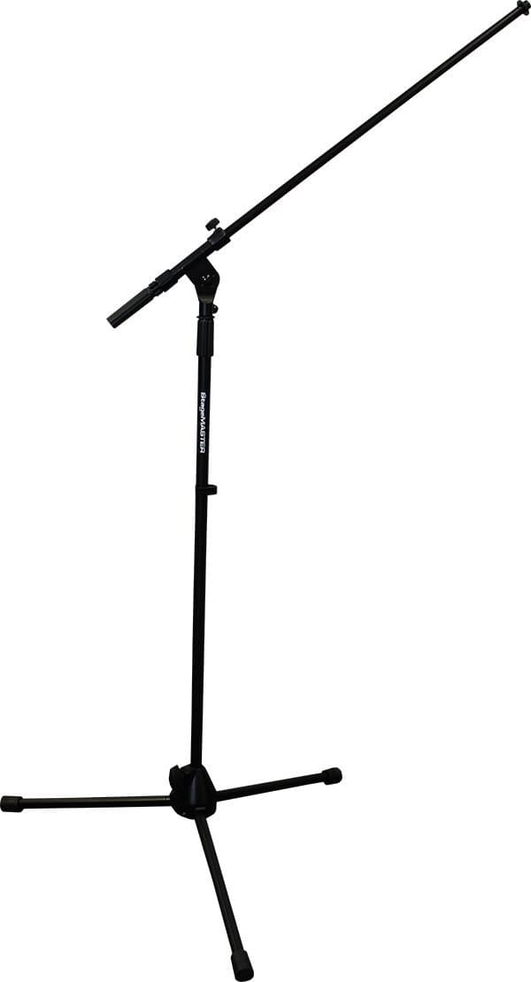 StageMASTER Tripod Mic Stand with Adjustable Boom (SMS-TRI Black)